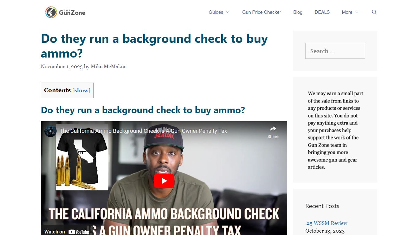 Do they run a background check to buy ammo? | TheGunZone